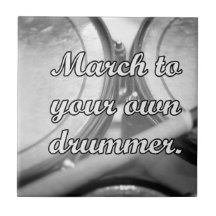 March to your own drummer tom background tile