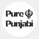 Marchandises sikhes de conception de Khanda Khalsa Autocollant Rond