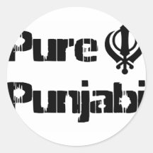 Marchandises sikhes de conception de Khanda Khalsa Autocollants Ronds