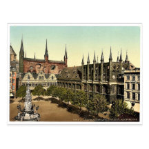 Marché I., photo magnifique de Lübeck, Allemagne Cartes Postales