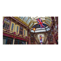 Marché Londres de Leadenhall Cartes De Vœux Avec Photo
