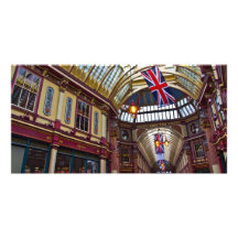 Marché Londres de Leadenhall Cartes De Vœux Avec Photo