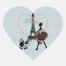 Marche vintage romantique mignonne de silhouette d autocollants