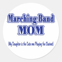 Marching Band Mom/ Clarinet Sticker