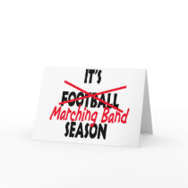 Marching Band Season / Red Greeting Card