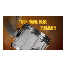 Marching Snare Drum Business Cards