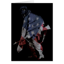 marching soldier : happy veteran's day card