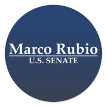 Marco Rubio for U.S. Senate Round Sticker