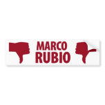 Marco Rubio not for US Senate Bumper Sticker