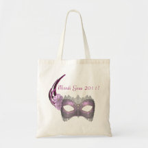 "Mardi Gras 2011!" - Lavender/Pink Lace Mask Bag
