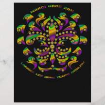 mardi gras 2011 V-2 de fleur de lis Prospectus En Couleur