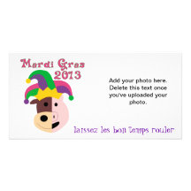 Mardi Gras 2013 Tees & Memorabilia Photo Card Template