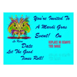 Mardi Gras 6.5" x 8.75" Landscape Plse View Notes Invite