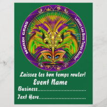 Mardi Gras 8.5" x 11" Please View Notes Flyer