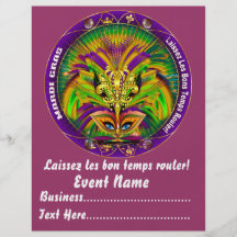 Mardi Gras 8.5" x 11" Please View Notes Personalized Flyer