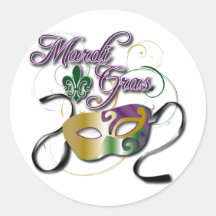 Mardi gras autocollants
