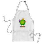 Mardi Gras Bead Chick (green) Aprons