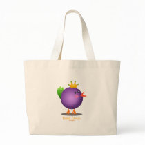 Mardi Gras Bead Chick (purple) Tote Bag