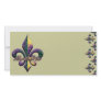 Mardi Gras bead Fleur de lis 2 Picture Card