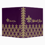 Mardi Gras bead Fleur de lis Binders