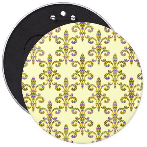 Mardi Gras bead Fleur de lis Pins