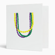 Mardi Gras beads Binders