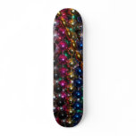 Mardi Gras beads skateboard
