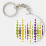 Mardi Gras Bubble Dots Keychains