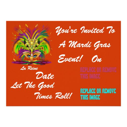 Mardi Gras Carnival Event  Please View Notes Custom Announcement