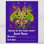 Mardi Gras Carvinal 8.5" x 11"  Please View Notes Flyer Design