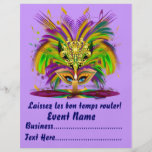 Mardi Gras Carvinal 8.5" x 11"  Please View Notes Full Color Flyer