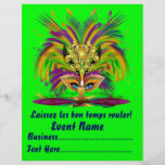 Mardi Gras Carvinal 8.5" x 11"  Please View Notes Flyer Design