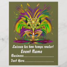 Mardi Gras Carvinal 8.5" x 11"  Please View Notes Flyers