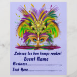 Mardi Gras Carvinal 8.5" x 11"  Please View Notes Personalized Flyer