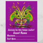 Mardi Gras Carvinal 8.5" x 11"  Please View Notes Full Color Flyer