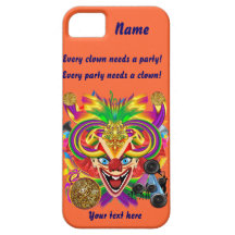 Mardi Gras Clown Important View Hints iPhone 5 Case