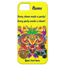 Mardi Gras Clown Important View Hints iPhone 5 Cover