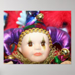 Mardi Gras clown Poster