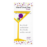 Mardi Gras Cocktails Custom Invitations