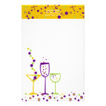 Mardi Gras Cocktails Customized Stationery