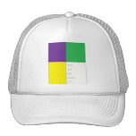 MARDI GRAS COMEDY TRAGEDY MASKS TRUCKER HATS