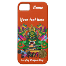 Mardi Gras D. J. Dragon King View Hints please iPhone 5 Cases