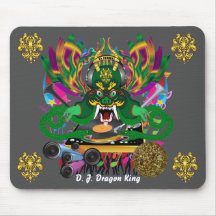 Mardi Gras D. J. Dragon King View Hints please Mousepad