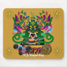 Mardi Gras D. J. Dragon King View Hints please Mousepad