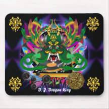 Mardi Gras D. J. Dragon King View Hints please Mouse Pad