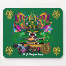 Mardi Gras D. J. Dragon King View Hints please Mousepads
