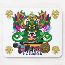 Mardi Gras D. J. Dragon King View Hints please Mouse Pads