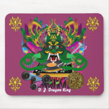 Mardi Gras D. J. Dragon King View Hints please Mousepad