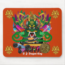 Mardi Gras D. J. Dragon King View Hints please Mouse Pad