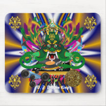 Mardi Gras D. J. Dragon King View Hints please Mouse Pad